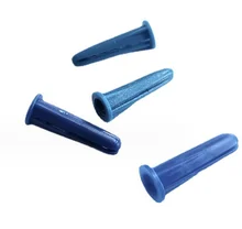 Customized Professional Manufacturing Blue Conical Plastic Expansion Easy Anchor Wall Screws Anchor