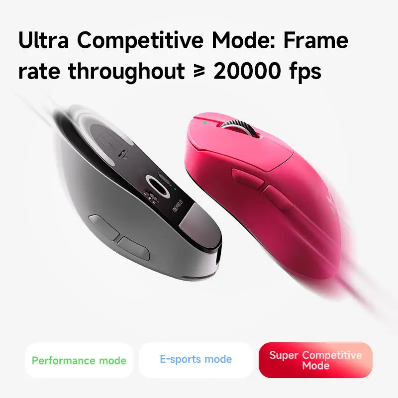 MCHOSE A7 Ultra Lightweight Ergonomic Tri-Mode Gaming Mouse