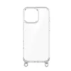Coque de téléphone + Crochet rotatif en métal argenté