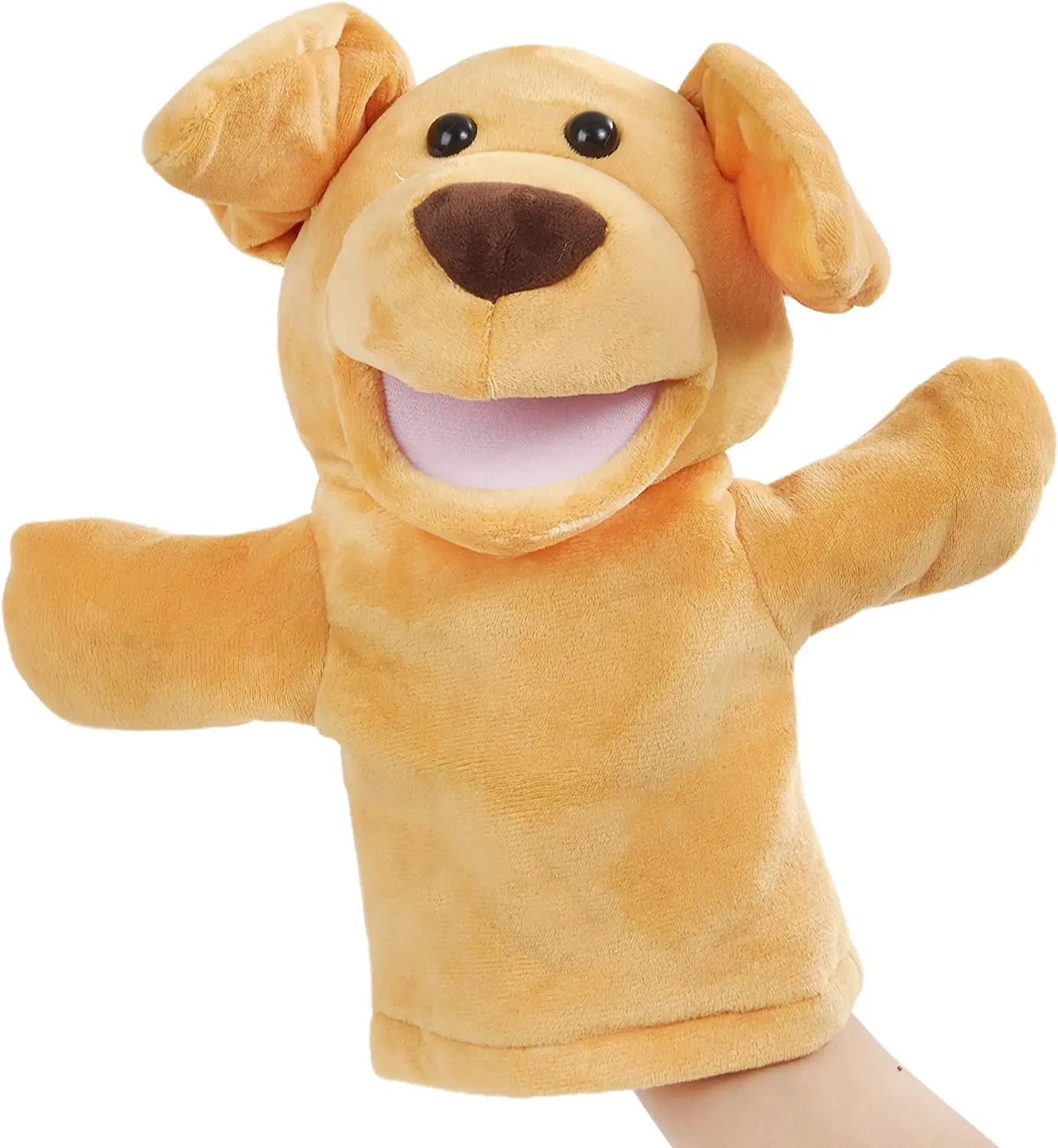2025 Muppets Soft Handheld Puppy Dog Puppet Lovely Plush Toy for Kids Adults PP Cotton Bag Type Gift Developed Intelligence