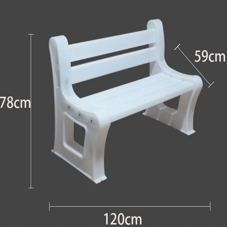 Colorful Bench RGB Lighting Luminous Backrest Anticorrosive Garden Illuminated Led Furniture Park Benches