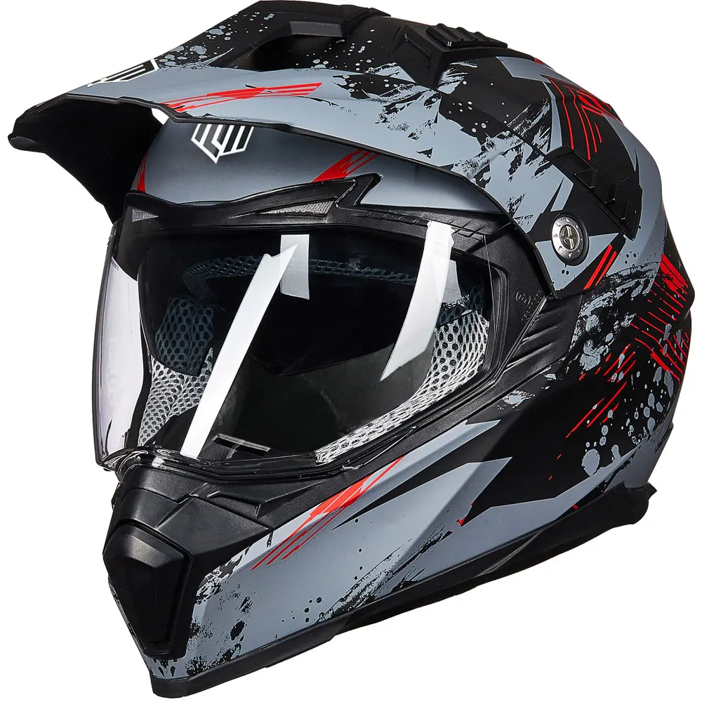 Dirt bike helmet with visor online