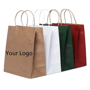 Brown Lunch Paper Bags Recyclable Kraft Sack, Snacks and Grocery Bags for Food Storage & Packing