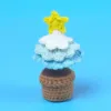 Gradient blue-Christmas tree pot (mini wool basin)