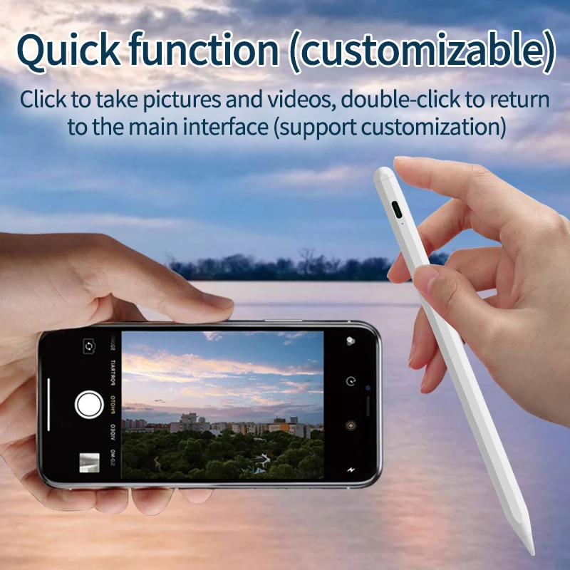 Palm Rejection Magnetic Active Touch Screen Pen Capacitive Pencil 2nd Generation Stylus Pen for Apple iPad Pro 11 Air 5 Mini 6