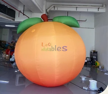 Hot Sale Giant Inflatable Peach Model Fruit Peach Balloon Advertising Model Artificial Fruits Decoration for Mall Shop Promotion