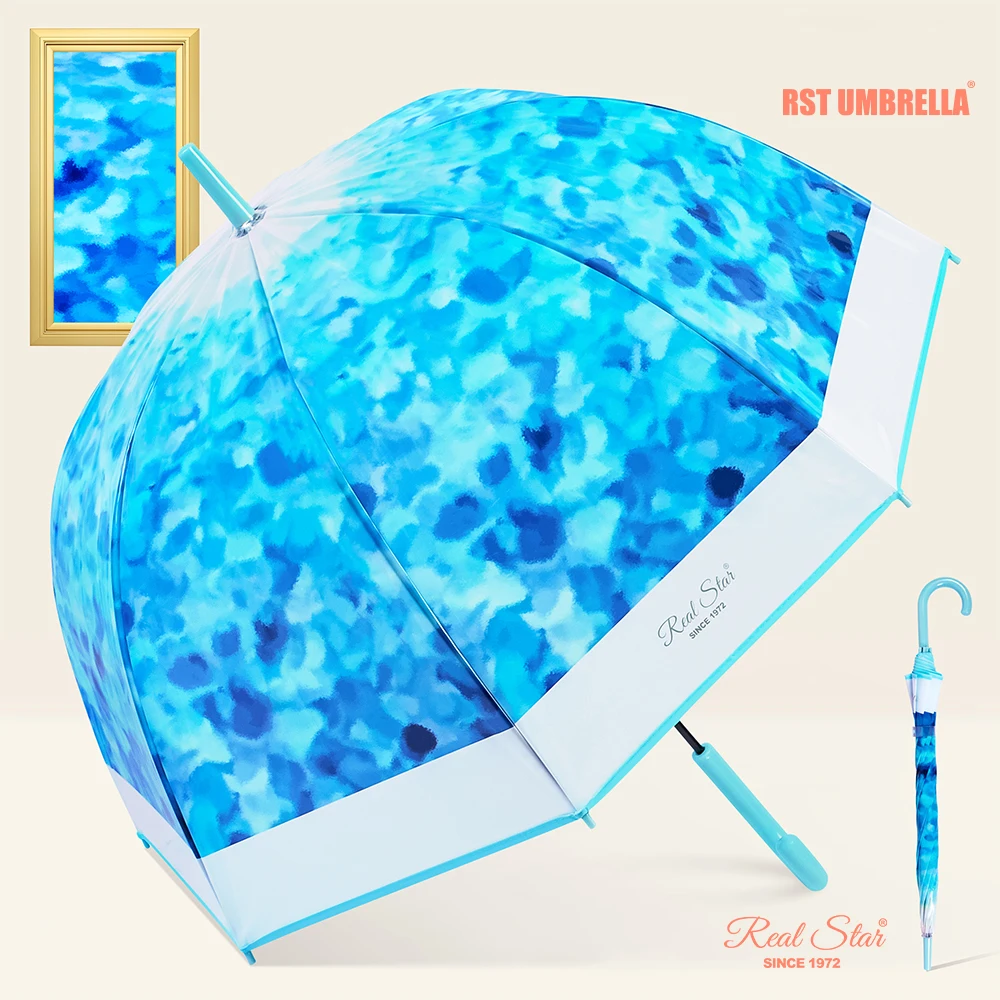 RST Fashionable Flower Printing Woman Umbrella Spring and Summer Colorful Girl Rain Umbrella