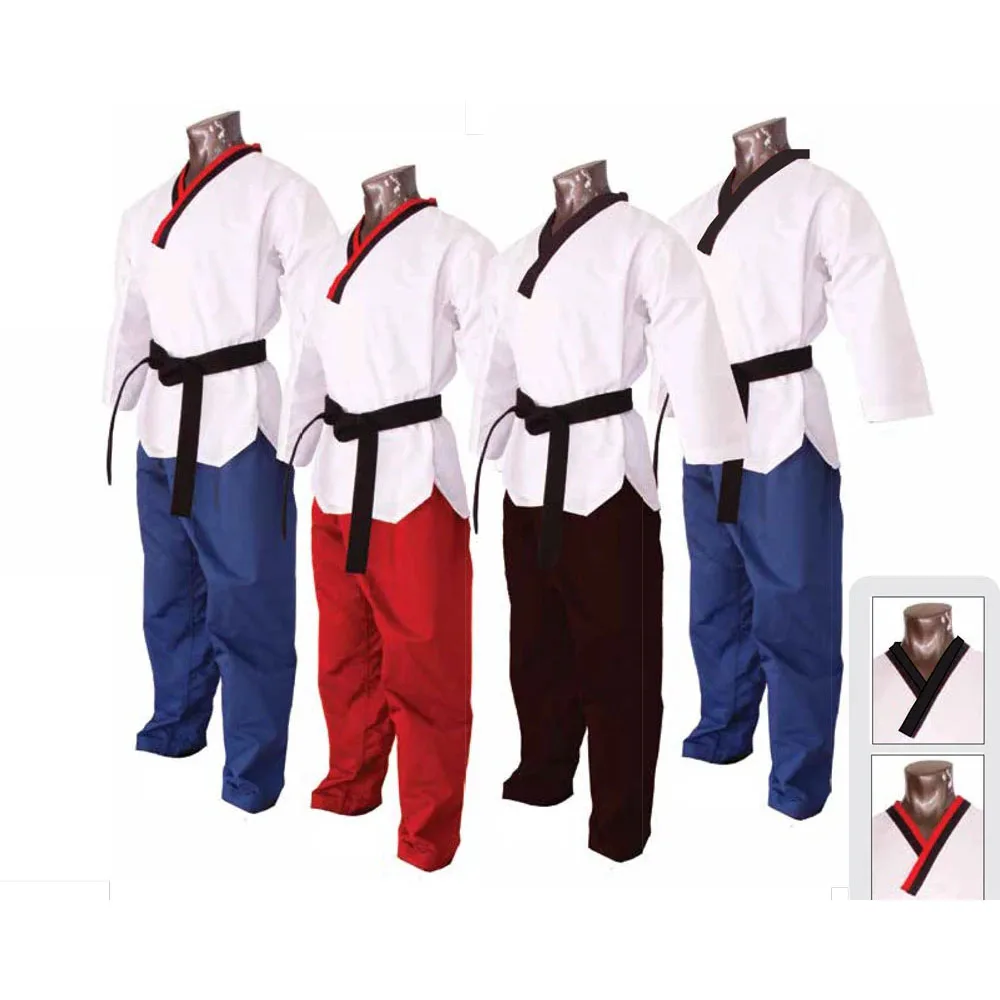 Đồng Phục Taekwondo Dobok Wtf Black Master Thêu Hình Taekwondo ...