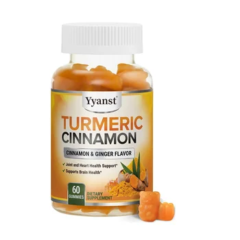 Private Label Turmeric Extract Gummies for Support Joint and Heart Health Black Pepper Extract Turmeric Gummies