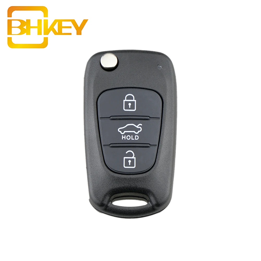 Smart Flip 3 Button Remote Key Fob Case Shell Cover Compatible with KIA Rondo Sportage Soul 