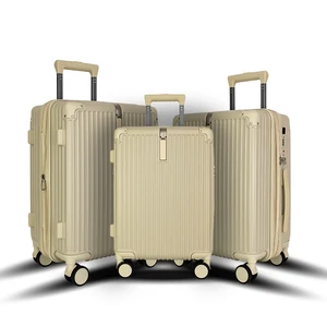 High Quality Unisex Soft Carry-On Luggage ABS PC and Aluminum Trolley Bag with Spinner Caster Wholesale