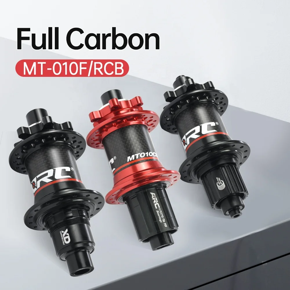 High Quality MT 010F RCB ARC Logo Thru Axle MTB Hub Quick Release  J-bend HG11s Pawls Carbon Fiber Mountain E-bike Hub