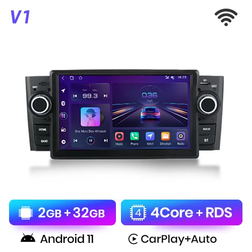 7 Autoradio Für Fiat Grande Punto 2007-2012 Linea Carplay Android 13