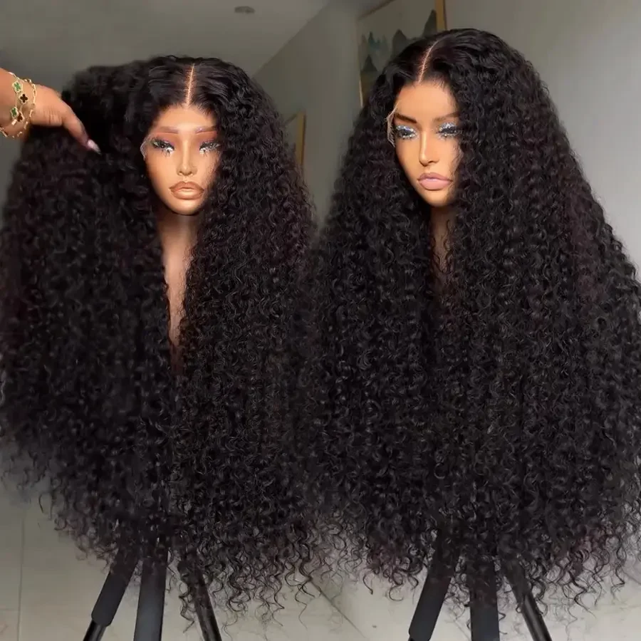 ?KARLA 20”100% MONGOLIAN AFRO KINKY LACEFRONT WIG Wholesale Mongolian Afro Kinky Curly Wig - Natural 13x4 main image 3