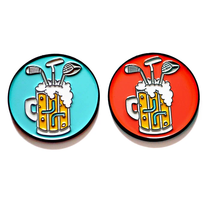 Wholesale Custom Golf Ball Marker Miniature Enamel Balls