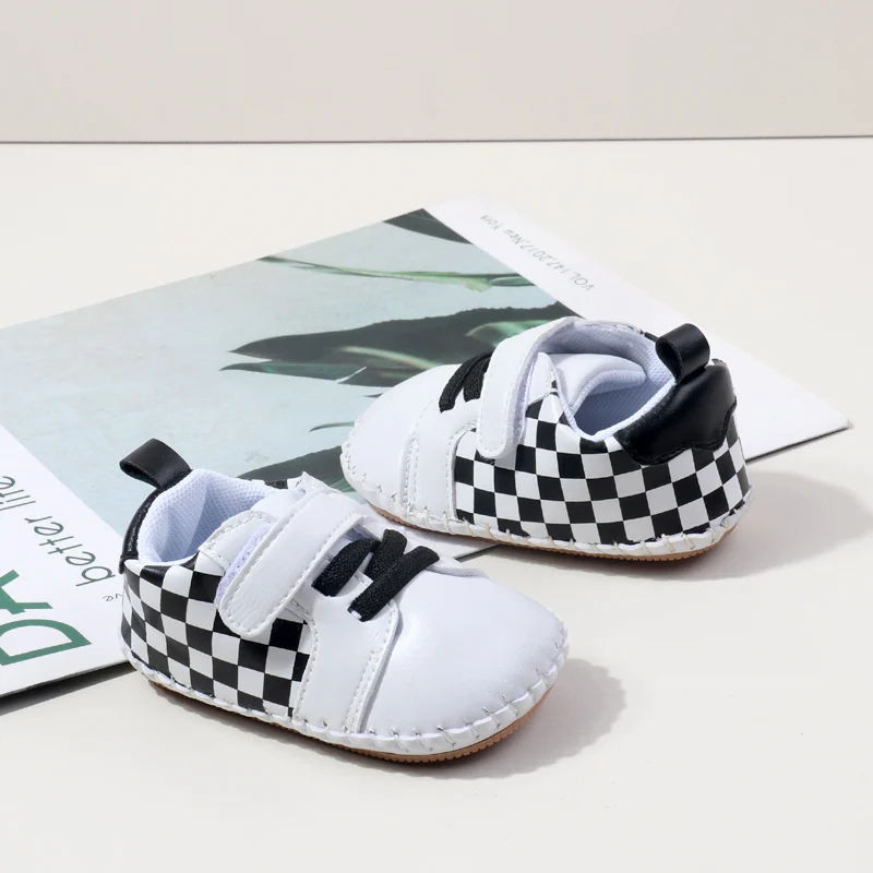 2024 High Quality Anti-slip Hook&loop Soft TPR Outsole Unisex Handmade Baby Toddler Sport Shoes Boys and Girls Casual Shoes details