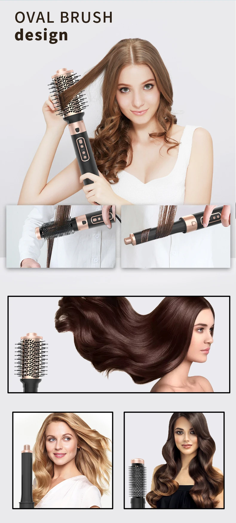 5 In 1 Styler Hair Dryer One Step Hair Dryer Professional Hair ...