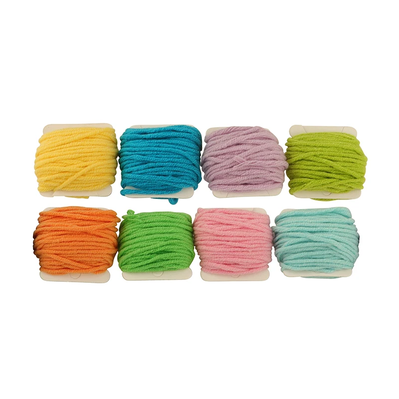 PR059  Wool Knitting Activity with Tray  Montessori Kids Wooden Educational Children Toy Practical Life Montessori