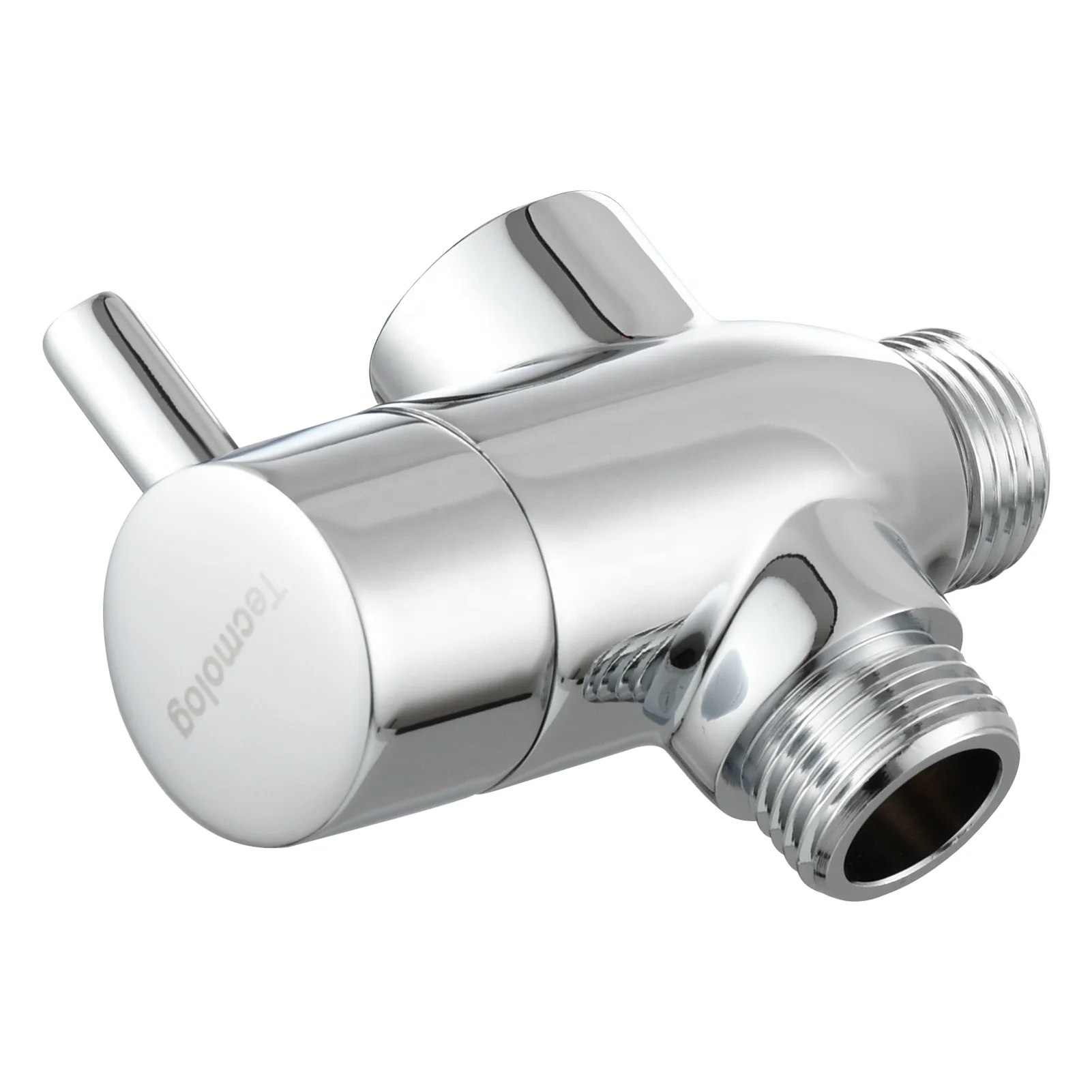 Ciencia Brass Chrome G1/2'' Shower Diverter with Shut Off Valve  T-Valve to Fixed Shower Hea