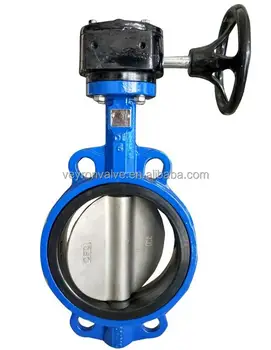 12 inch butterfly valve EPDM seated handle worm gear lug type butterfly valve wafer