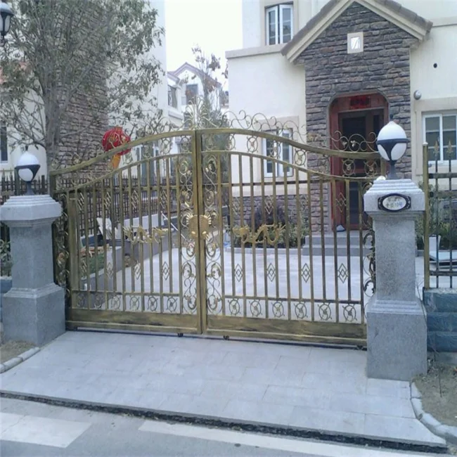 Prima Custom Nice Iron Gates Ornamental Gate Design Main Gate for Sale