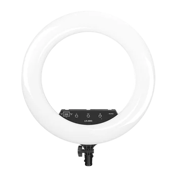 NiceFoto LR-480C 18ich 20W LED Live Light Ring Light Bi-color Ring Led Live Light Photo Studio detail image