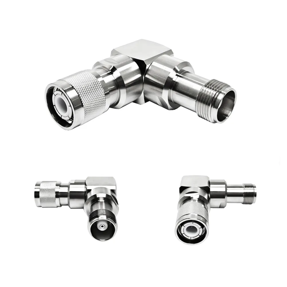 Brass Rf Adaptor 90 Degree Connector HN Male Plug Macho to HN Female Jack Hembra Right Angle Coaxial Adapter
