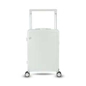 Factory Price 20\" 24\" Universal Wheel Suitcase TSA Lock Fashionable New Boarding Luggage Aluminum & PC Trolley