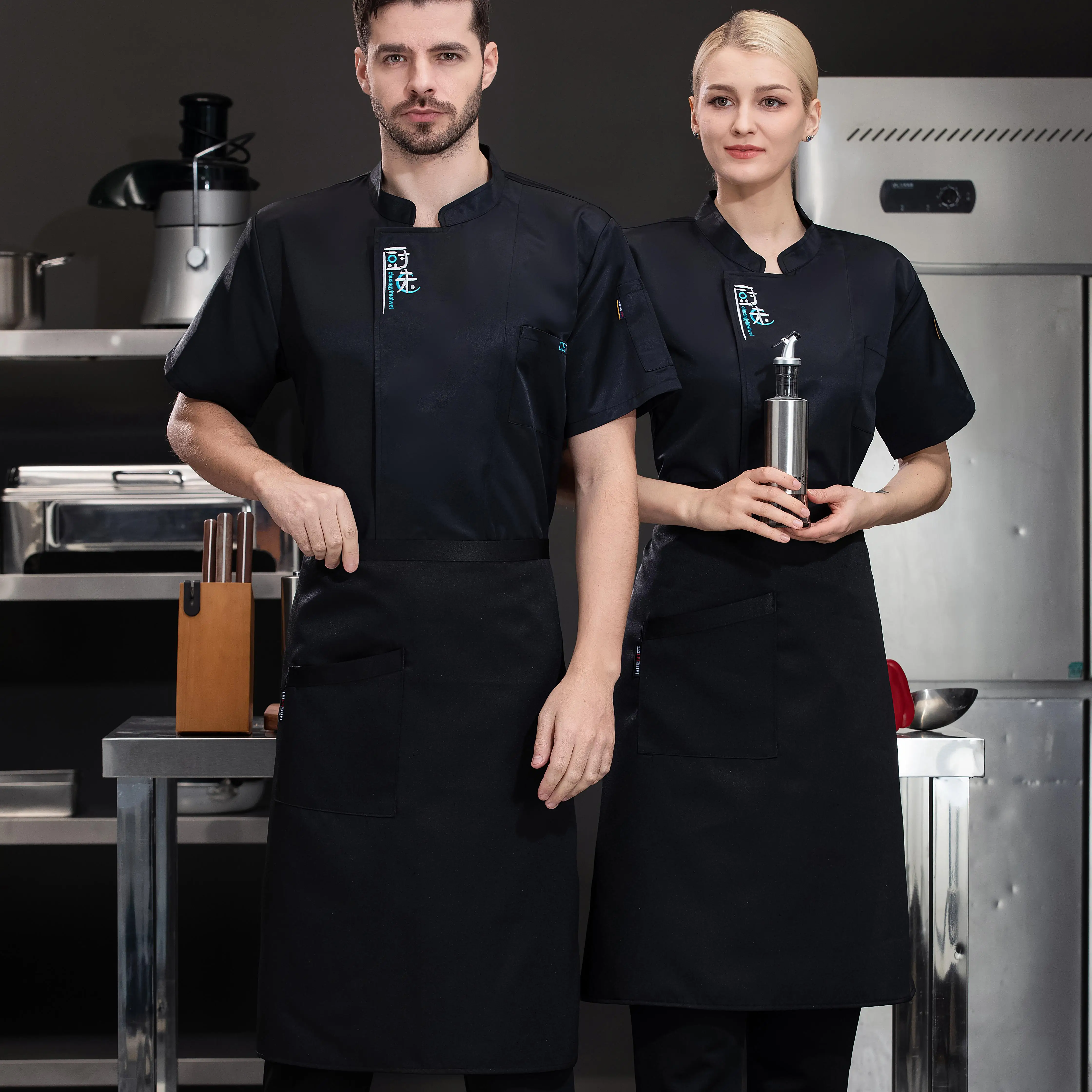 Popular in Cotton Female Chef Coat for Women Uniforme De Cooking