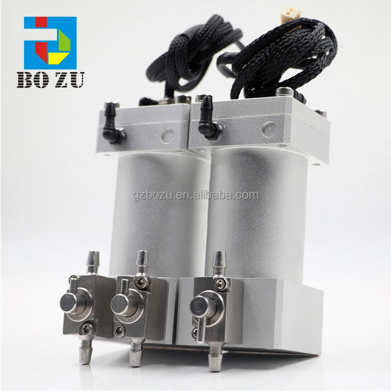 Uv Large Format Printer Double Valve Aluminum Alloy 55ml Secondary Ink Cartridges Sub tank for Uv Printer