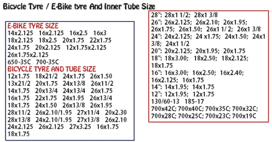 Bike Computer Bike Tyre Size Calculator Shop Our New Bicycle