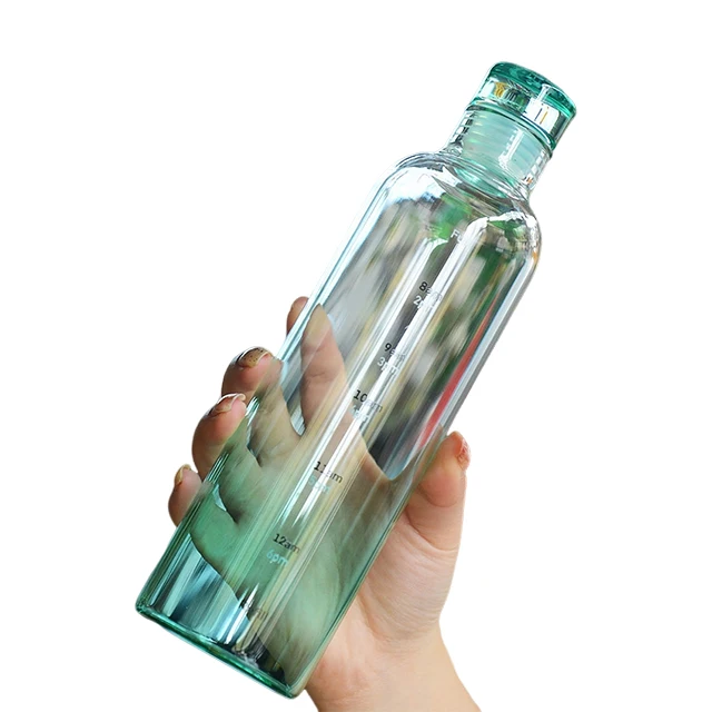 Luxury Direct Drinking Water Bottle for Adults Anti-Corrosion Coated Glass for Gym & Travel Boiling Water Applicable