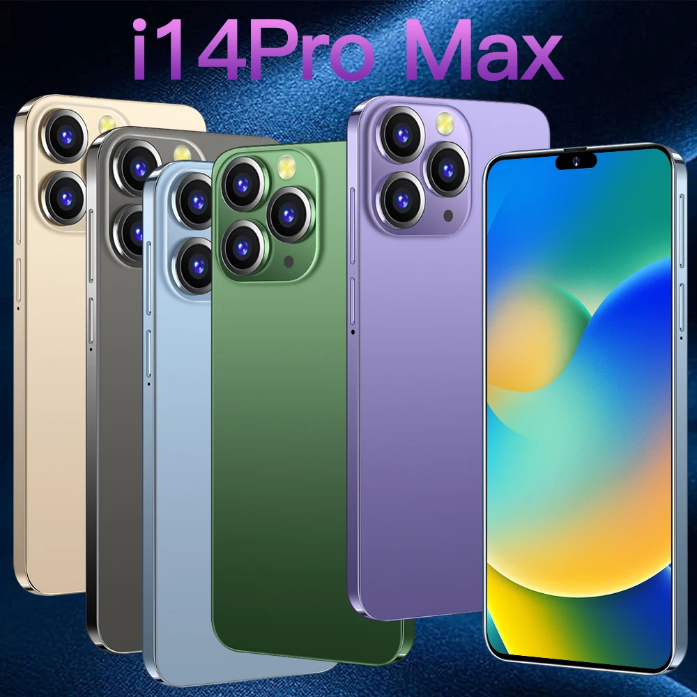 Factory Price i14 Pro Max Duplicate Design Smart Phone Mobile 5G Smartphone