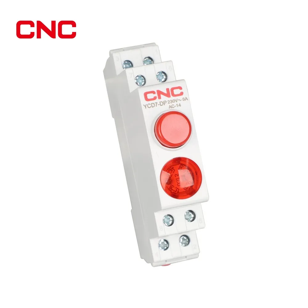 YCD7 Series DIN Rail Signal Module with Button Indicator and Buzzer Function