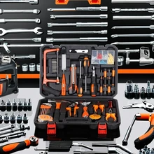 San Hong Supply 109-Piece Manual Hardware Tools Combo Suit for Home Repair Hand Power Source Case Packaging