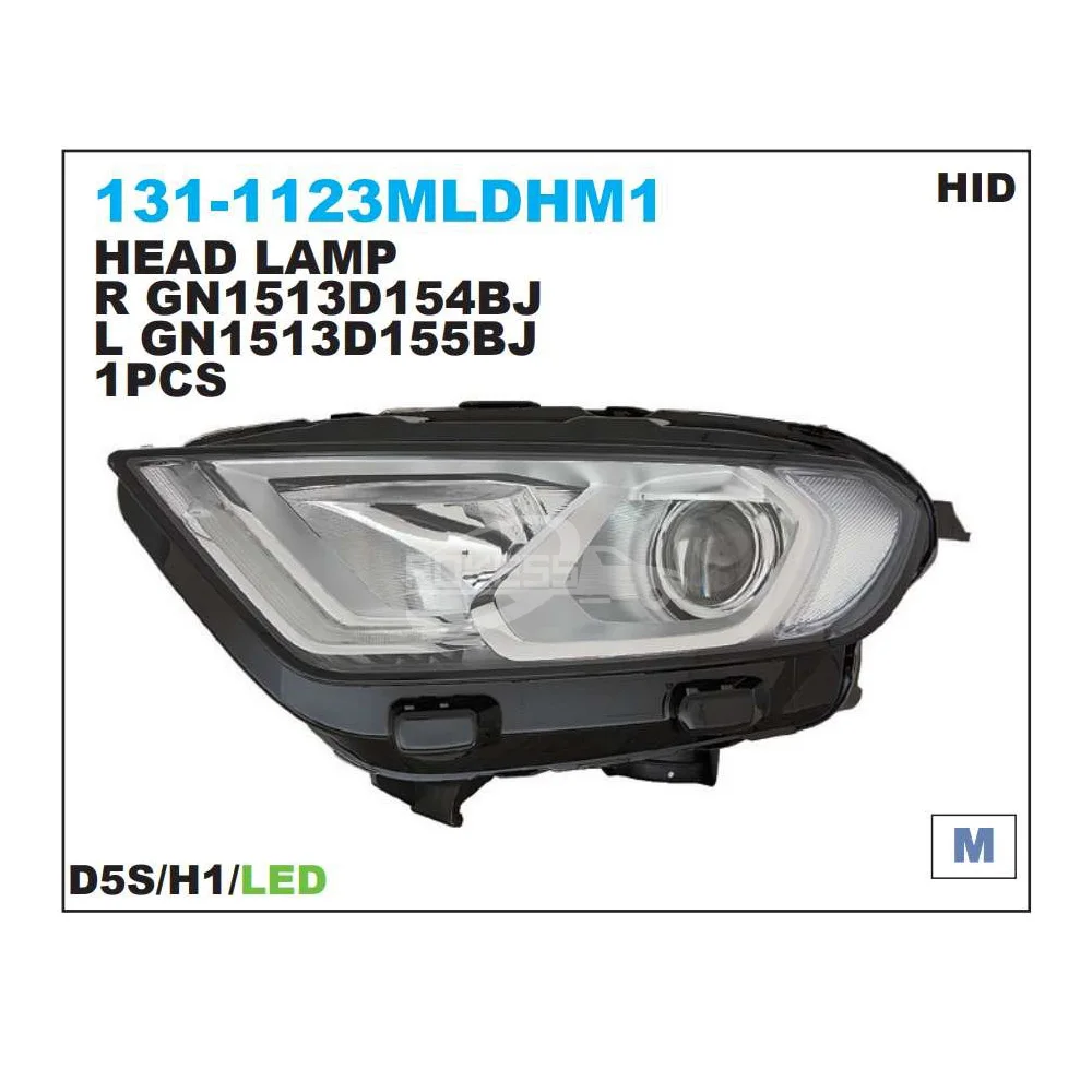 GN1513D155BL GN1513D155BJ 131-1123MLDHM1 Left Xenon Headlight for Ford... — 2