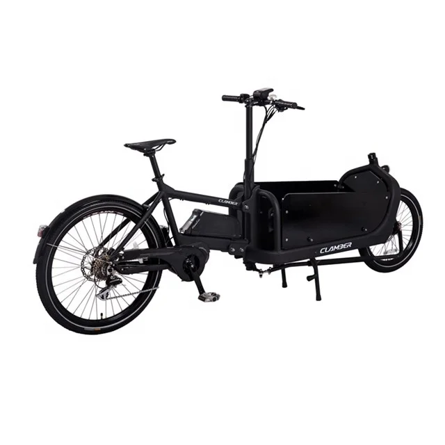 Alloy Frame Two Wheel Family Electric Cargo Bike Long John Middle Drive Delivery Bike for Sale