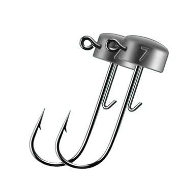 Die-casting Ned Lead Head Hook Bass Fishing Lure Soft Bait Black Pit Mandarin Fish 7g Micro-Object Reinforced Blood Groove River – Soft Lure – view 2