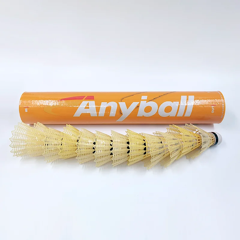 Wholesale Cheap Plastic Training Shuttlecock Yellow Plastic Leaf Plastic Badminton Shuttlecock Badminton