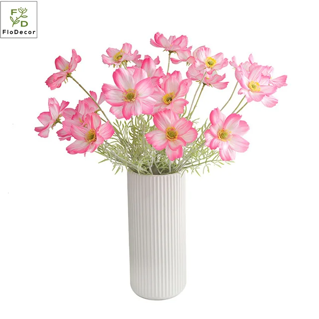 New Arrival Artificial Silk Daisy Flower Cosmos Bipinnatus Galsang 3D Flower for Wedding Home Decoration