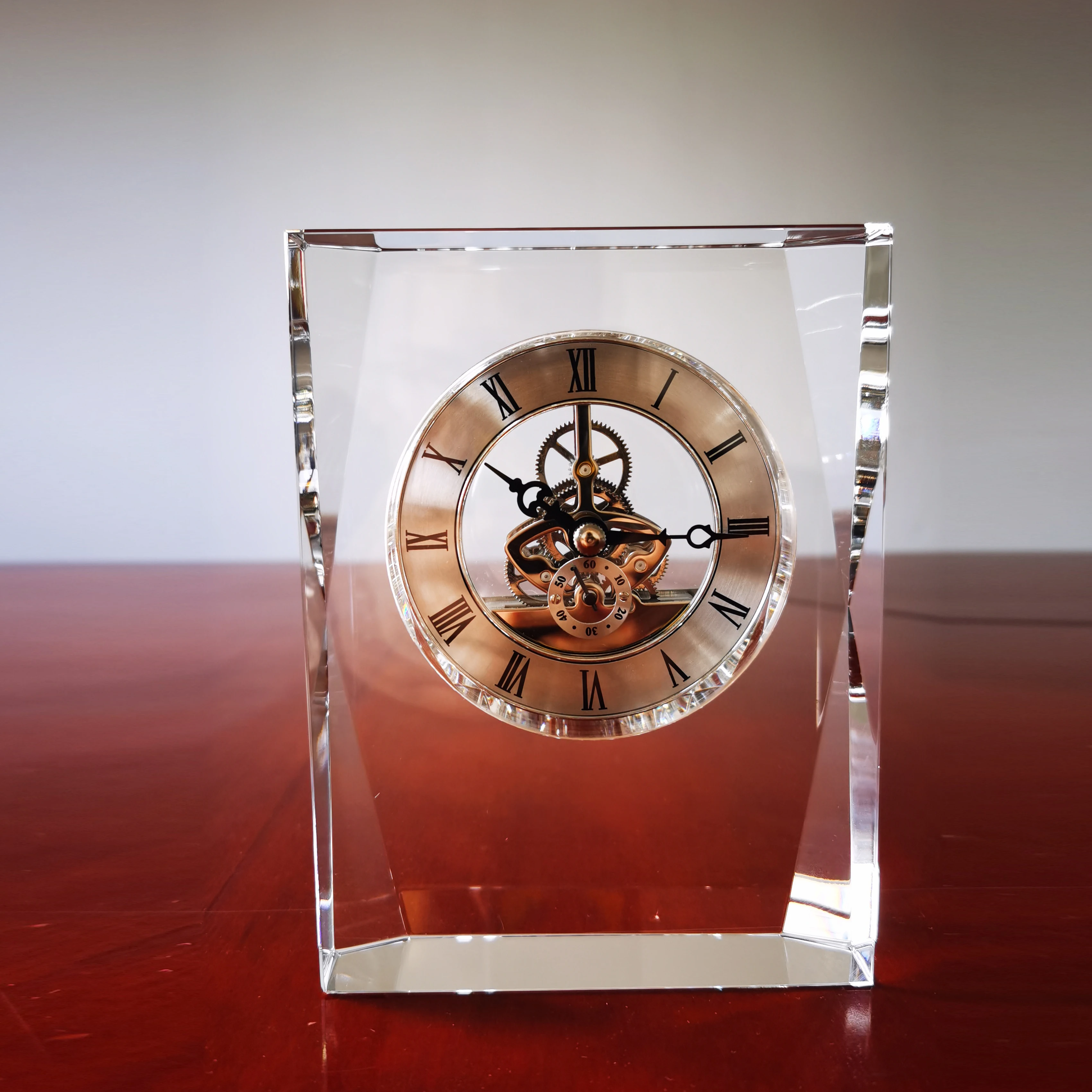 Crystal Clock Square Trophy - Buy Crystal Trophy,Crystal Glass  Trophy,Crystal Glass Trophy Awards Product on 