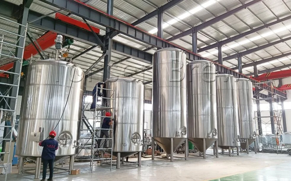 Stainless Steel 5000 Liter Fermentation System Bright Beer Serving Storage Tank