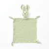 Coperta lenitiva verde menta con coniglietto