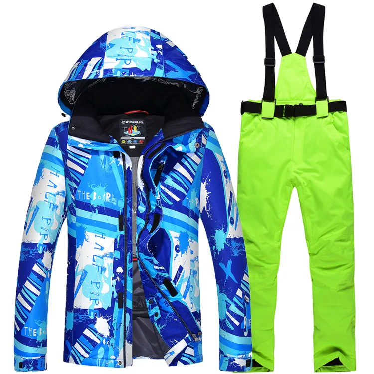 New Ski Suit Single And Double Board Snow Suit Camo Keep Warm Men's Ski Suit