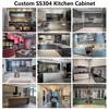 Gabinete de cocina personalizado de acero inoxidable 304