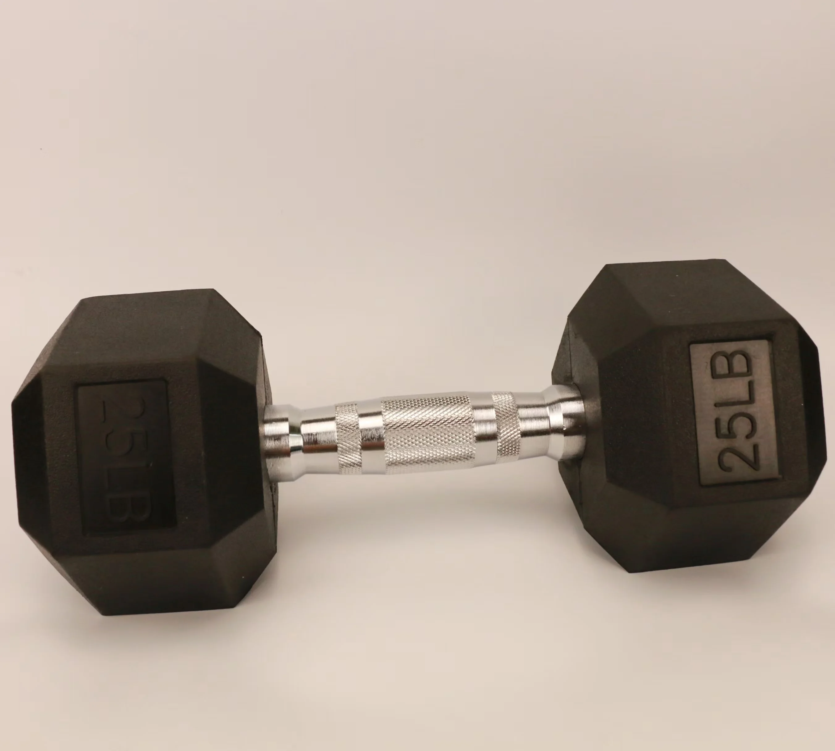 Custom Logo Home Gym Dumbbells Set Cast Iron Free Weights for Weight Lifting Rubber Hex Dumbbells for Gym Fitness Exercise