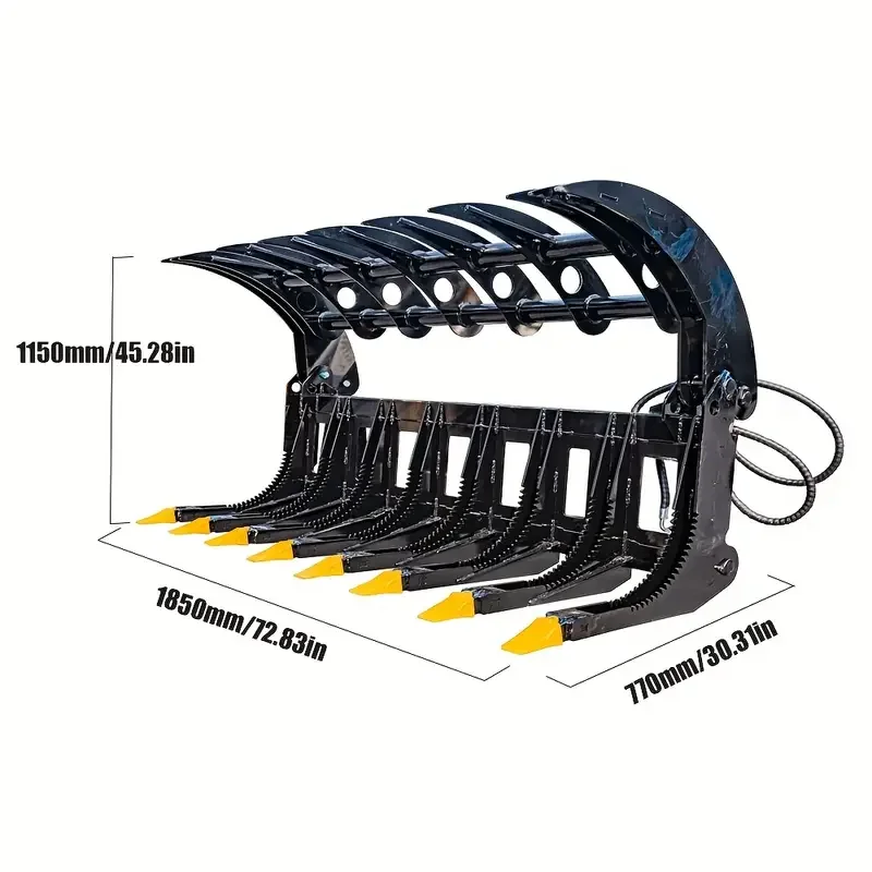 product 2025 heavy duty high flow skid steer forestry mulcher for tree and bush clearing-12