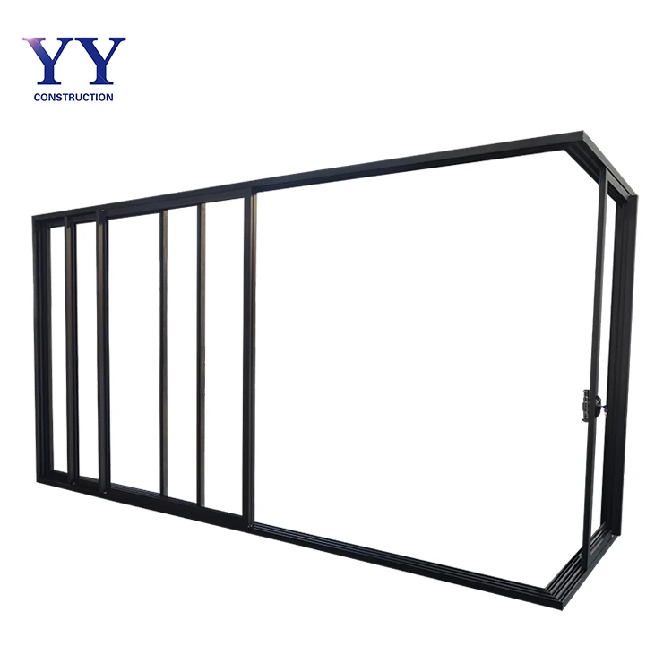 Corner Sliding Doors Aluminium Tempered Glass Sliding Doors for Indoor Mesh OEM Customized Style
