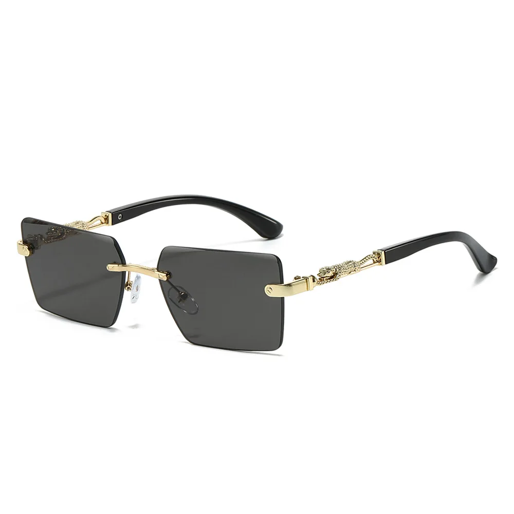 Lbashades 2291 Trendy Square Metal Frameless Sunglasses