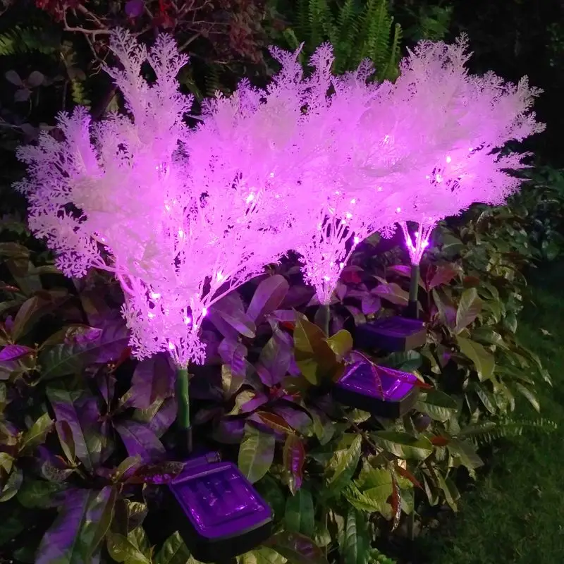 LED Solar Rime Pin Light Outdoor Waterproof Retro Yard Landscape Light Garden Lawn Decorative Light